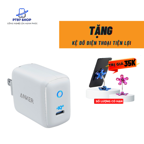 Cốc Sạc Nhanh ANKER PowerPort III mini 1 cổng PIQ 3.0 30W - A2615 - CỦ SẠC BỀN KHÔNG NÓNG MÁY, CHÍNH HÃNG TẠI PT97 SHOP