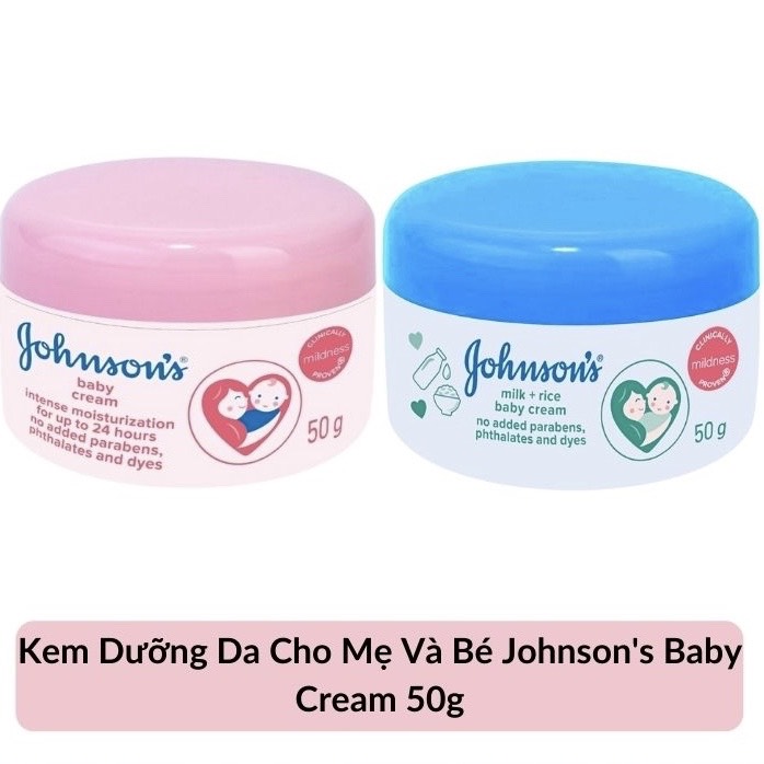 [HCM]Kem dưỡng ẩm Johnson Baby Milk Cream 50g
