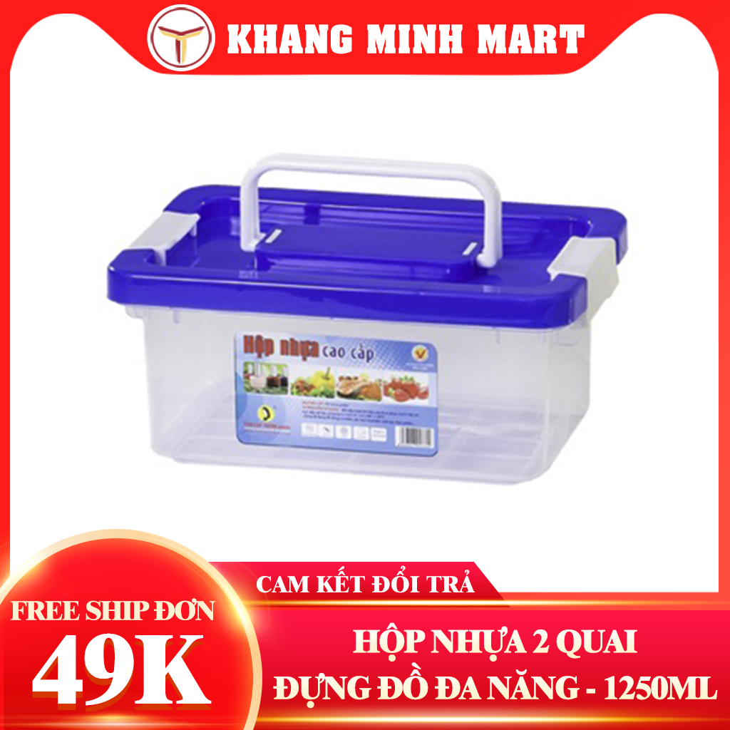 Hộp Nhựa Thực Phẩm 2 Quai Nhỏ 1250ml Tân Lập Thành