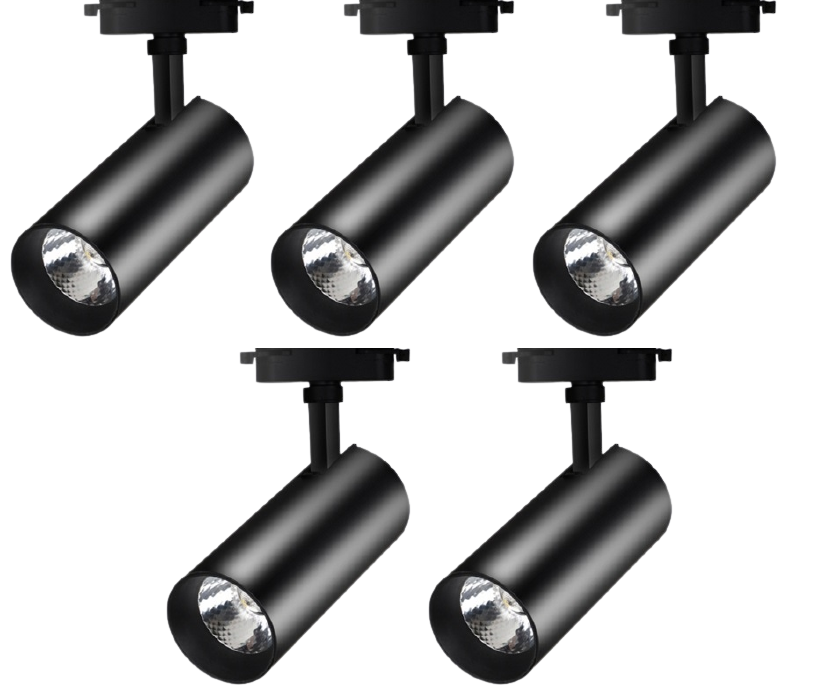 Bộ 5 Đèn led rọi ray ống bơ 3w trang trí shop