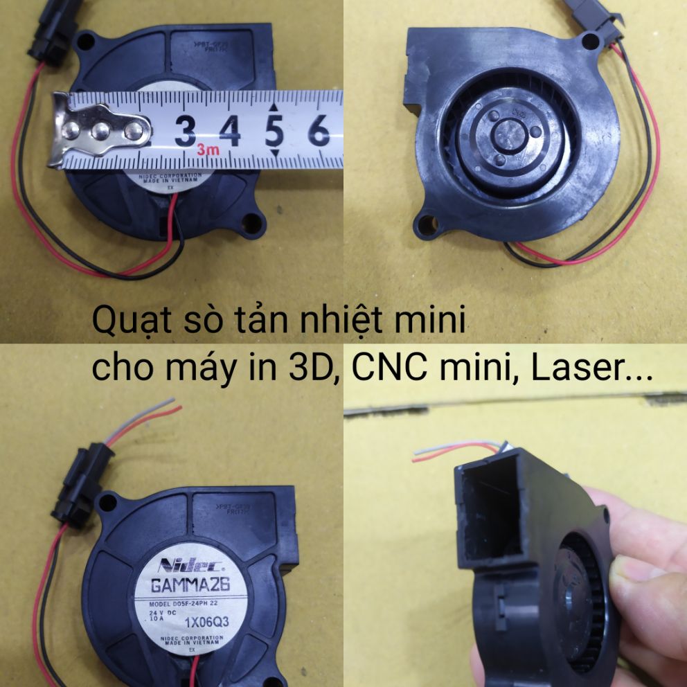 [HCM]Quạt sò Nidec mini 24v cho máy in 3D CNC mini Laser...
