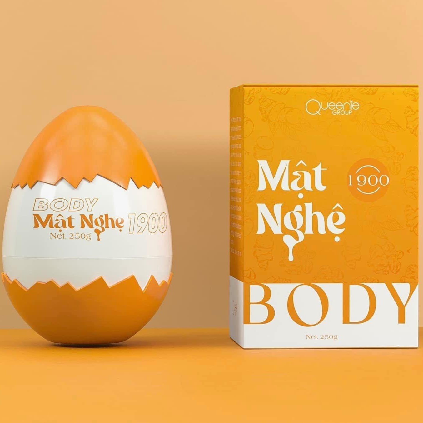 Kem body Mật Nghệ Trứng lấy lại vóc dáng - Egg Body Lotion – Body Trứng Vàng Queenie Skin