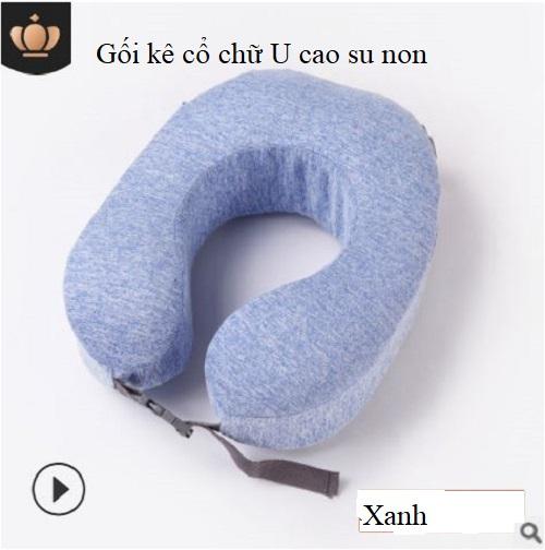 Gối kê cổ chữ U cao su non tiện dùng trong văn phòng hoặc đi tầu xe, đi du lịch