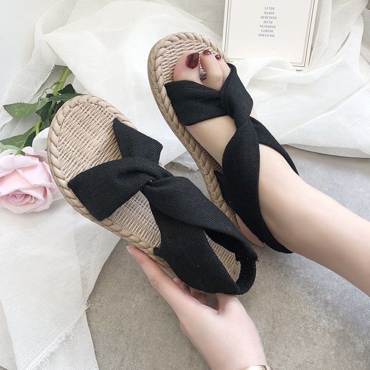 Giày sandal quai chéo nữ vintage siêu xinh