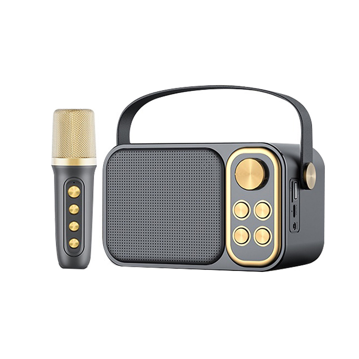 Loa bluetooth mini karaoke kèm mic JVJ YS-104 Không dây, Loa Karaoke  Gia Đình Tặng kèm 01 mic hát , Loa Karaoke thích hợp di chuyển karaoke gia đình, du lịch .Bảo hành chính hãng 06 Tháng