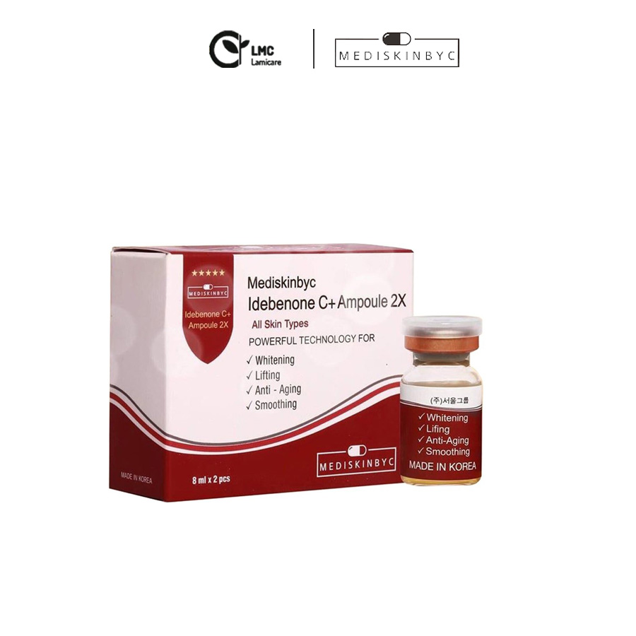 Tinh chất chống lão hóa , tàn nhang , nám Mediskinbyc Idebenone C+ Ampoule 2X