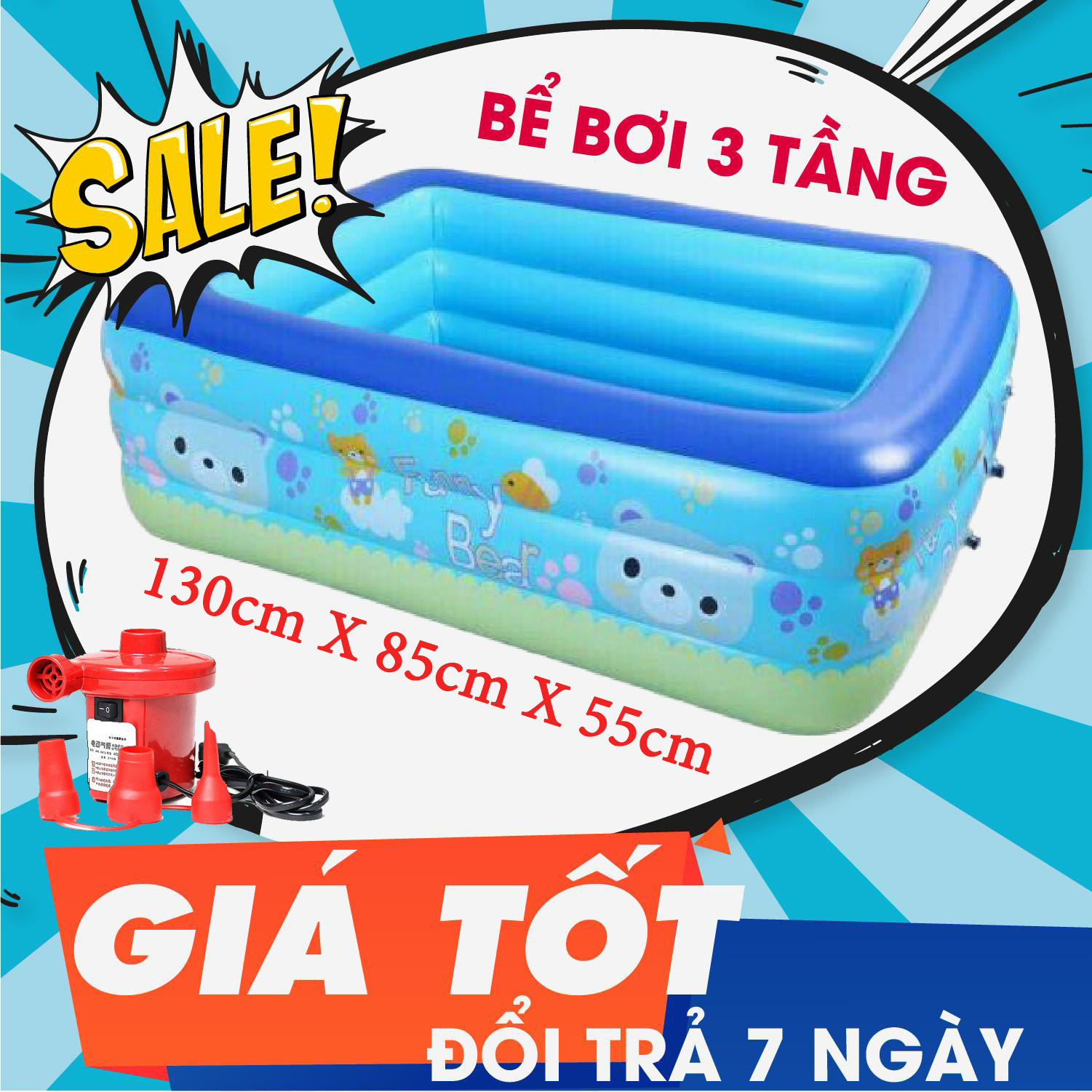 [CỰC SỐC  - GIÁ SỈ] Bể Bơi bơm hơi TPHCM Bể Phao Bơm Hơi Cỡ Lớn Phao Bơi Trong Nhà  - Cho Bé Tập Bơi Trong Những Ngày Nắng Nóng