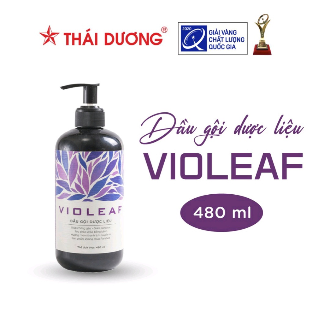 [HCM]Dầu Gội Dược Liệu Violeaf 480ml Chống Rụng Tóc Ngăn Ngừa Gàu Giúp Mái Tóc Mềm Mượt Chắc Khỏe Sao Thái Dương AT Boutique Cute