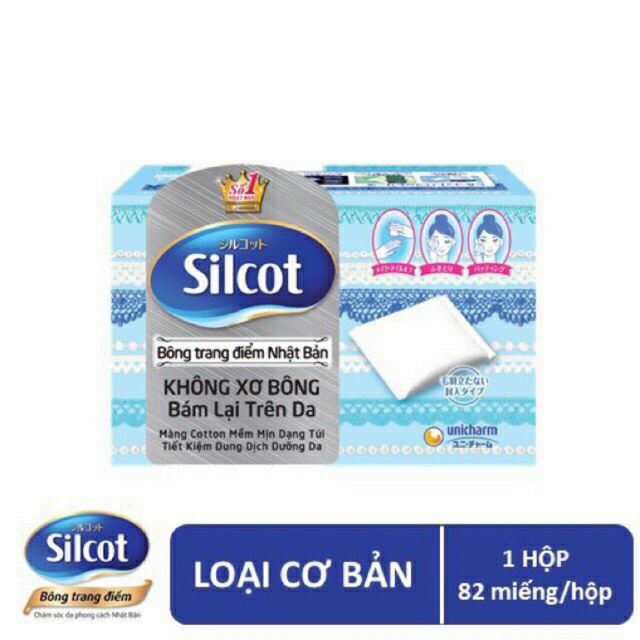 Combo 10 hộp bông tẩy trang cao cấp Nhật Bản Silcot