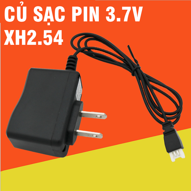 Củ sạc pin 3.7V jack nối XH2.54 dùng sạc pin máy bay flycam điều khiển từ xa