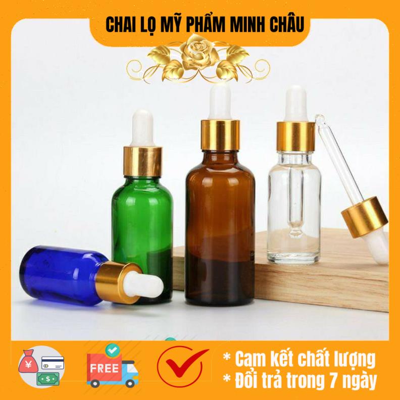 Lọ đựng tinh dầu khoen vàng 15ml/20ml - lo dung tinh dau - chai lo my pham