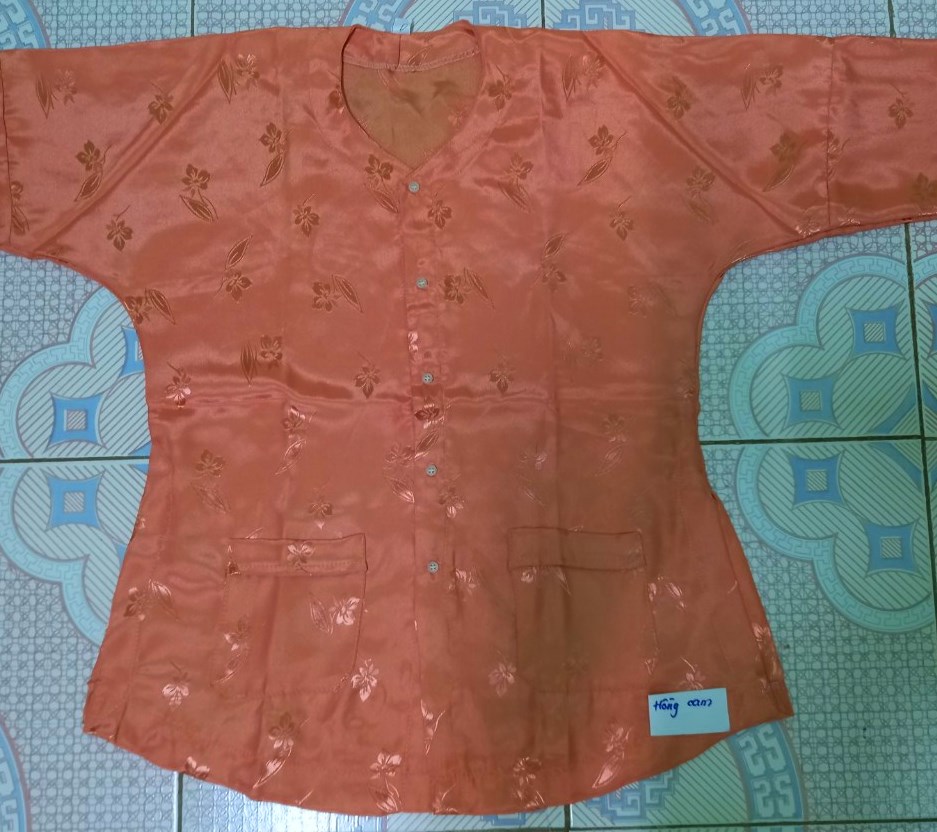 Áo bà ba gấm dài tay dành tặng các bà các mẹ