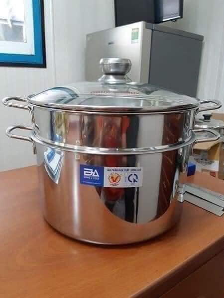 Bộ nồi xửng hấp inox 28cm đông á