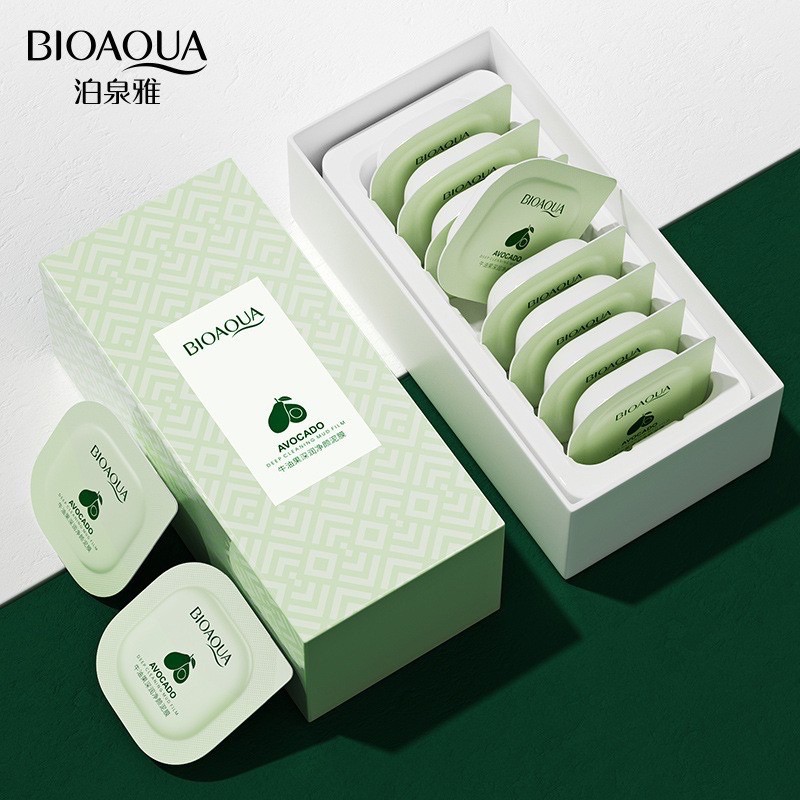 Hộp 8 mặt nạ đất sét bơ bioaqua