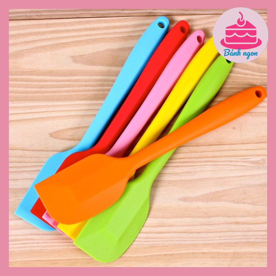 Cây vét bột,trộn bột,đánh bột-spatula silicon đúc 21cm