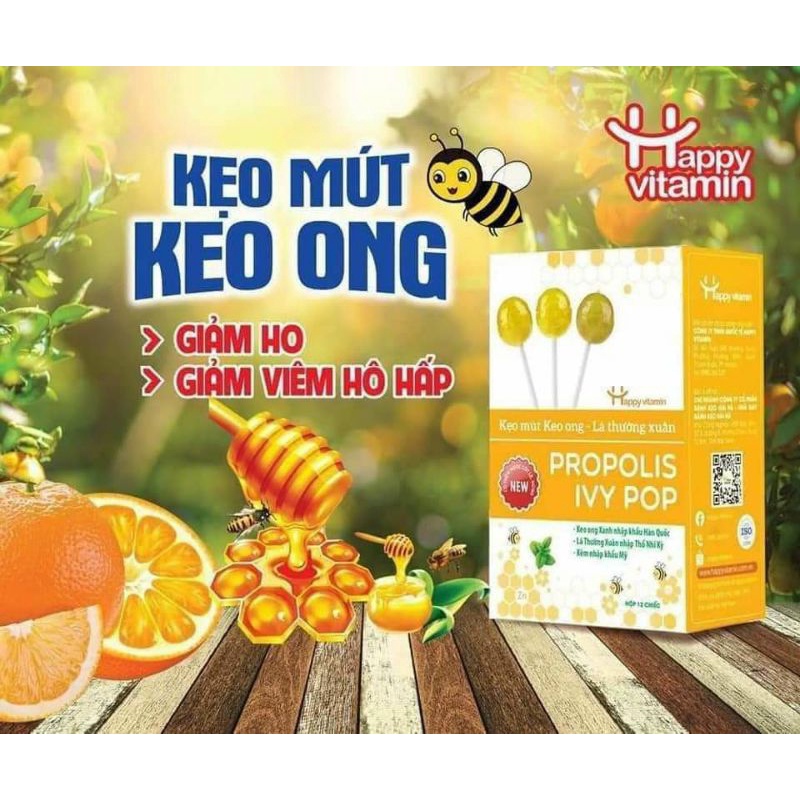 Kẹo mút keo ong -happy vitamin