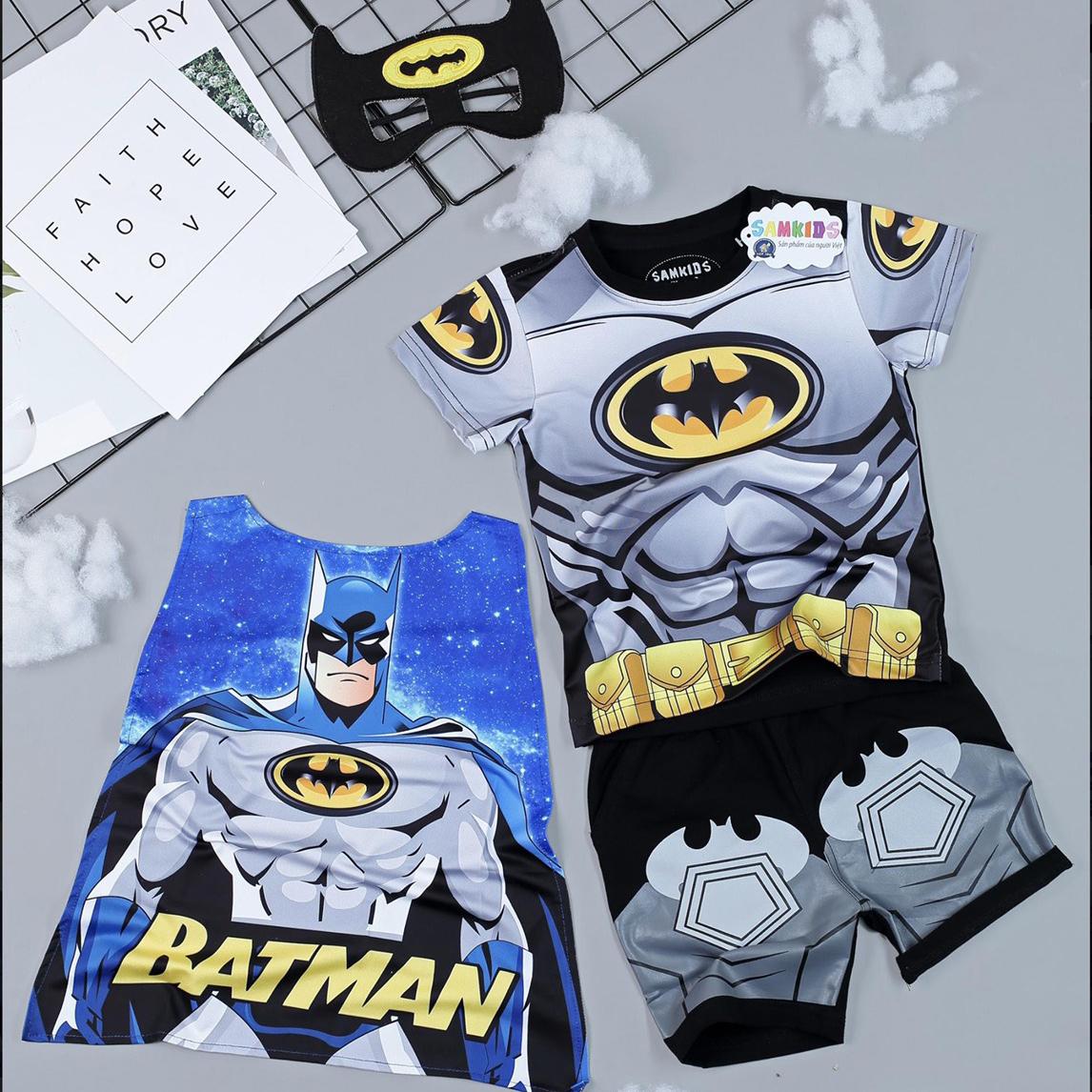 [HCM]Đồ bộ siêu nhân người dơi LV4 - tặng áo choàng và mặt nạ cực ngầu