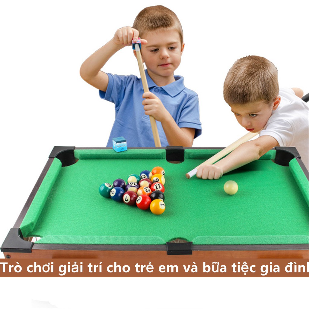 - hộp bộ bàn bi a mini mặt nỉ 2 gậy bàn chơi bida đồ chơi 6 lỗ mini cho bé vui chơi bia đồ chơi trẻ em giải trí - bộ đồ chơi bida mini cho bé