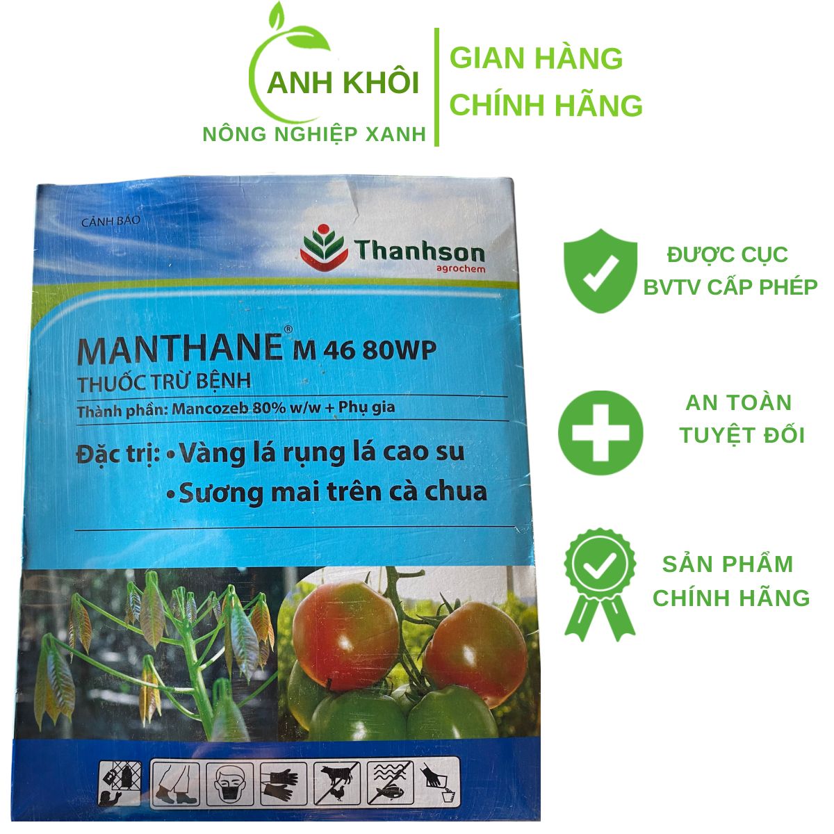 Manthane m 46 80wp thuốc trừ bệnh sương mai – vàng lá rụng lá