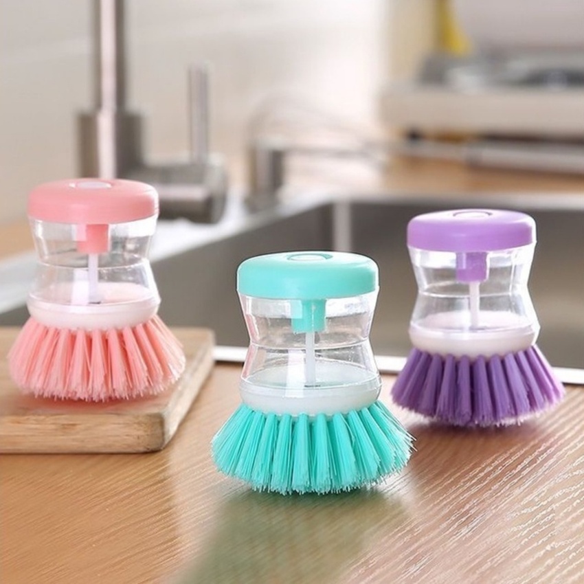 Cọ rửa chén bát có ngăn đựng nước rửa chén tiện dụng DANA