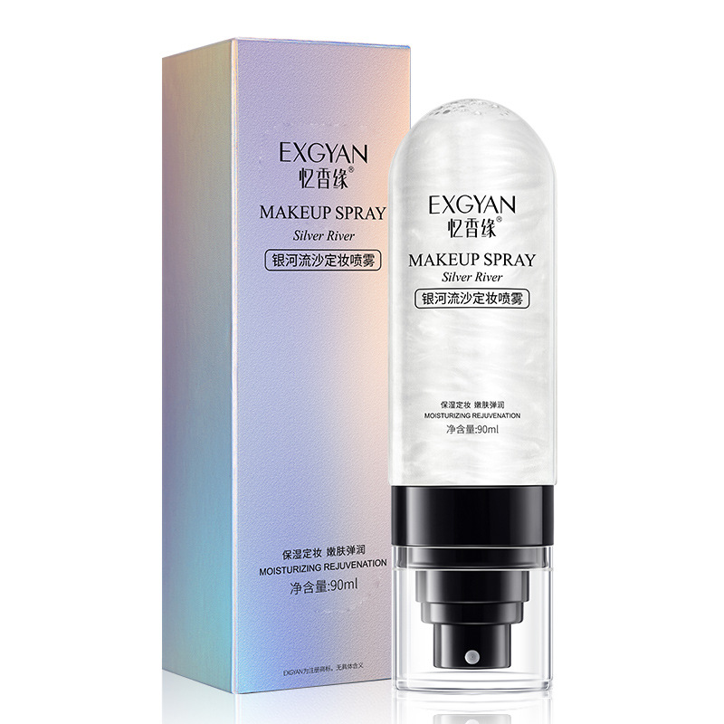 Xịt khóa trang điểm Cao Cấp cố định lớp make up 12 giờ EXGYAN 100ml căng bóng mịn lâu trôi cấp nước kiềm dầu A175