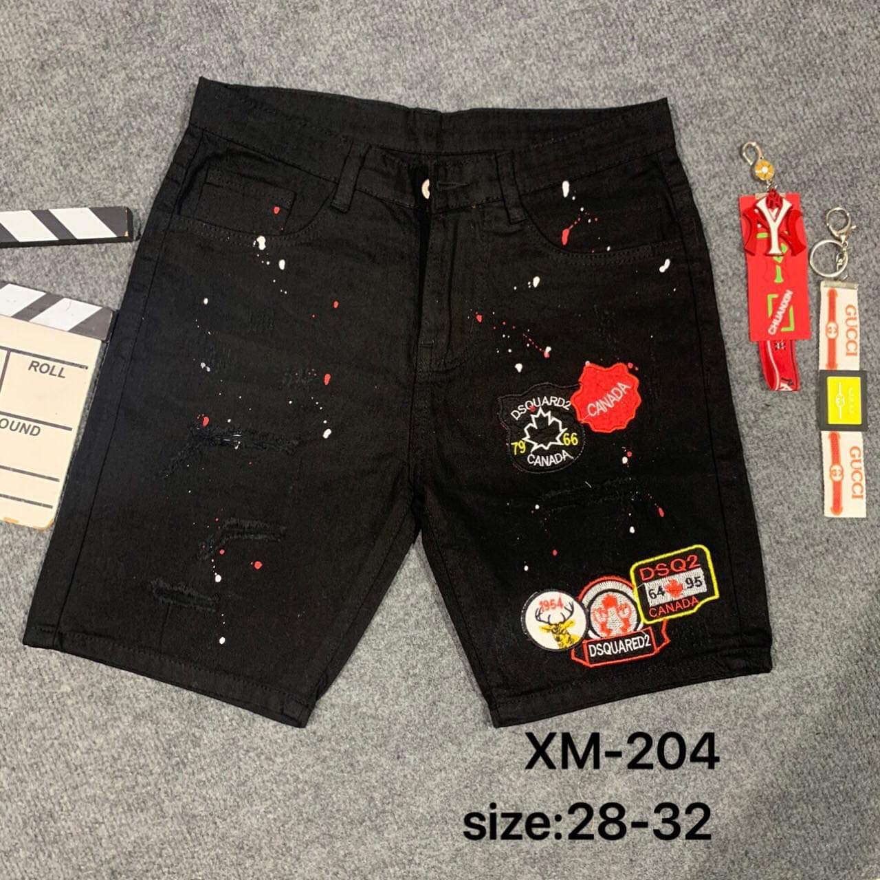 "GIẢM 50%" QUẦN SHORT JEAN NAM CAO CẤP, IN THUÊ LÔ GÔ ĐẸP QSJN002