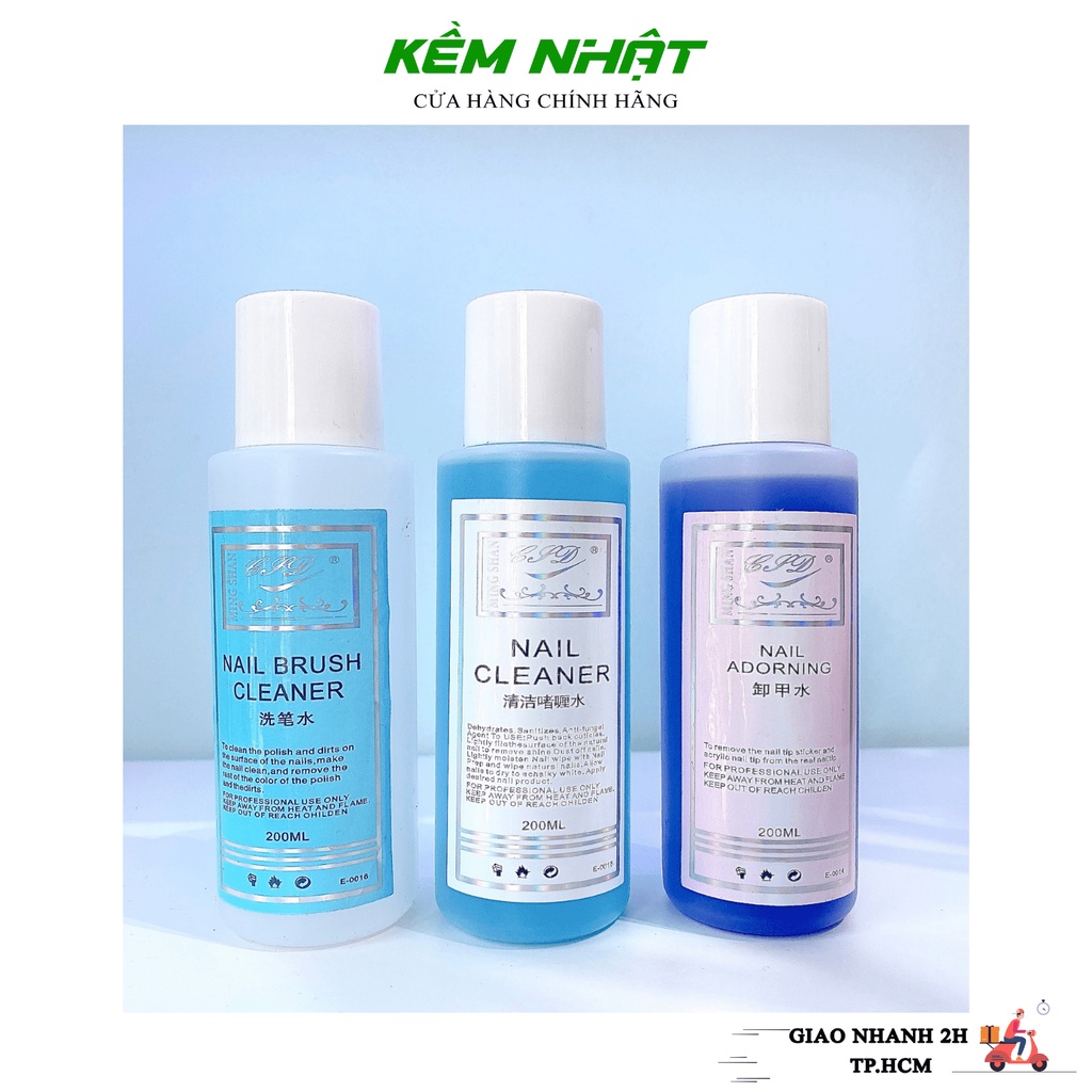 Nước Lau Gel, Ủ Gel, Rửa Cọ 200ml - Mingshan