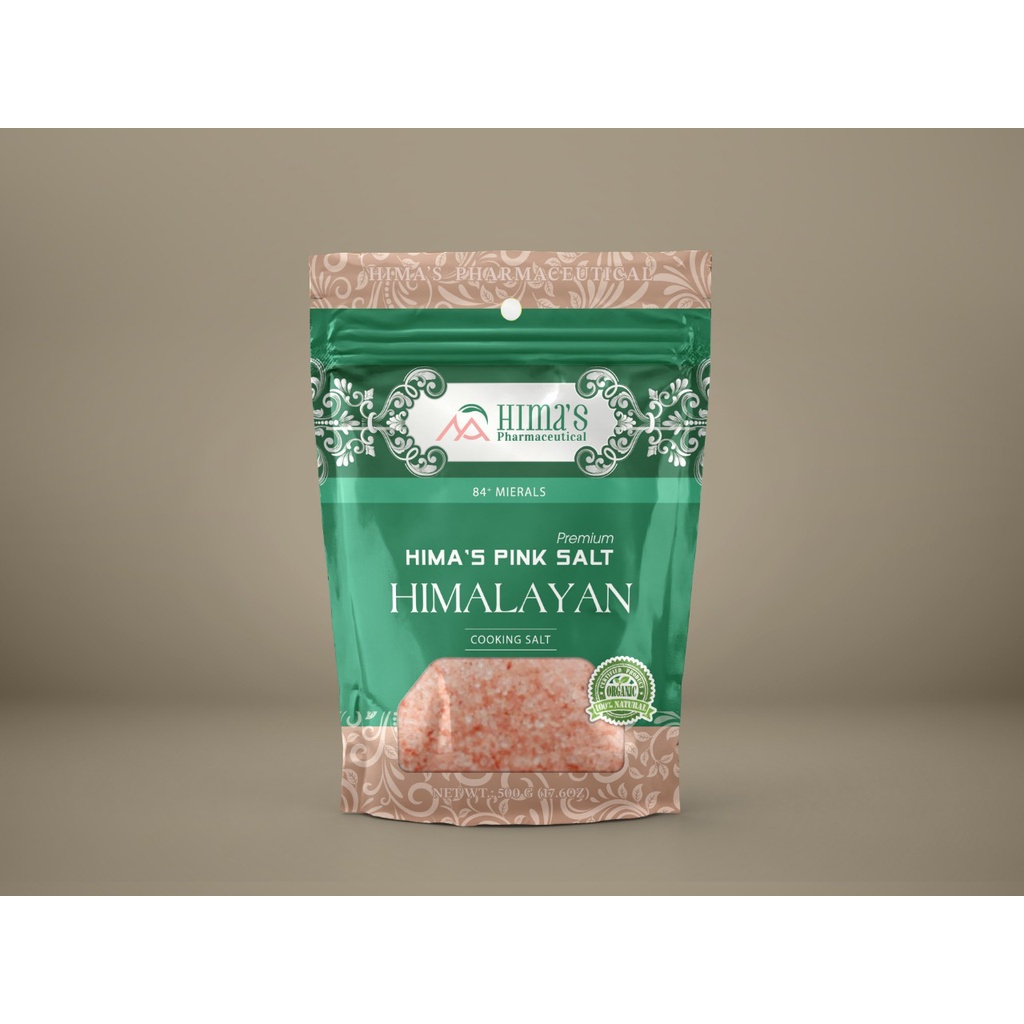 Muối Hồng Tinh Khiết Himalayan Hima's 500g Hạt Mịn Nhập Khẩu Pakistan