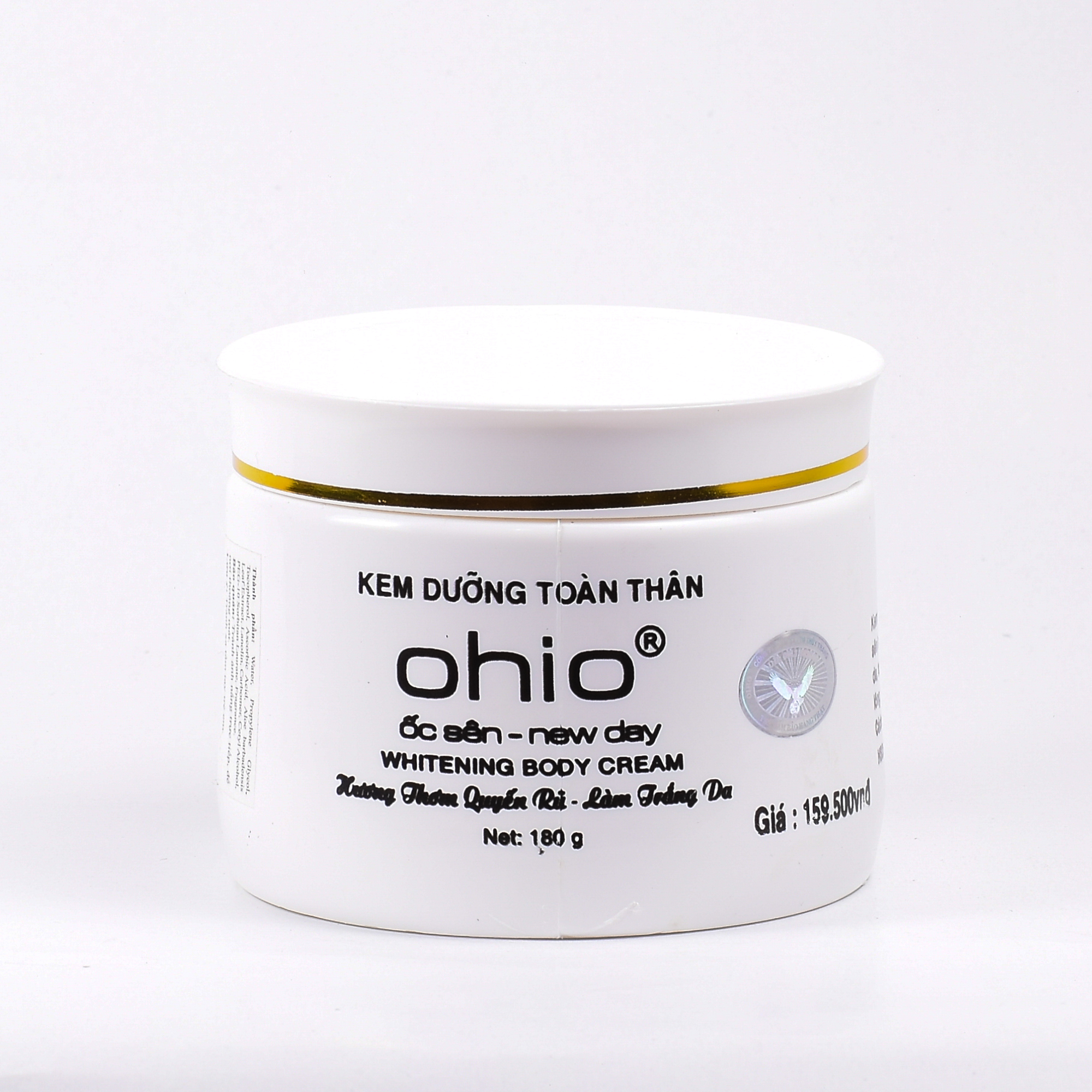 Kem dưỡng trắng da toàn thân OHIO Ốc Sên New Day - 180g