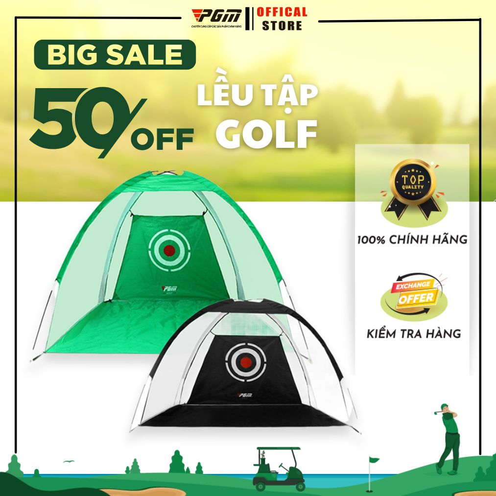Lưới Tập Golf, Lều Tập Golf, PGM, Lưới Tập Golf Tại Nhà, Lưới Tập Golf Tại Văn Phòng, Lều Tập Golf 3M Có Đích Đánh, Lắp Ráp Chắc Chắn