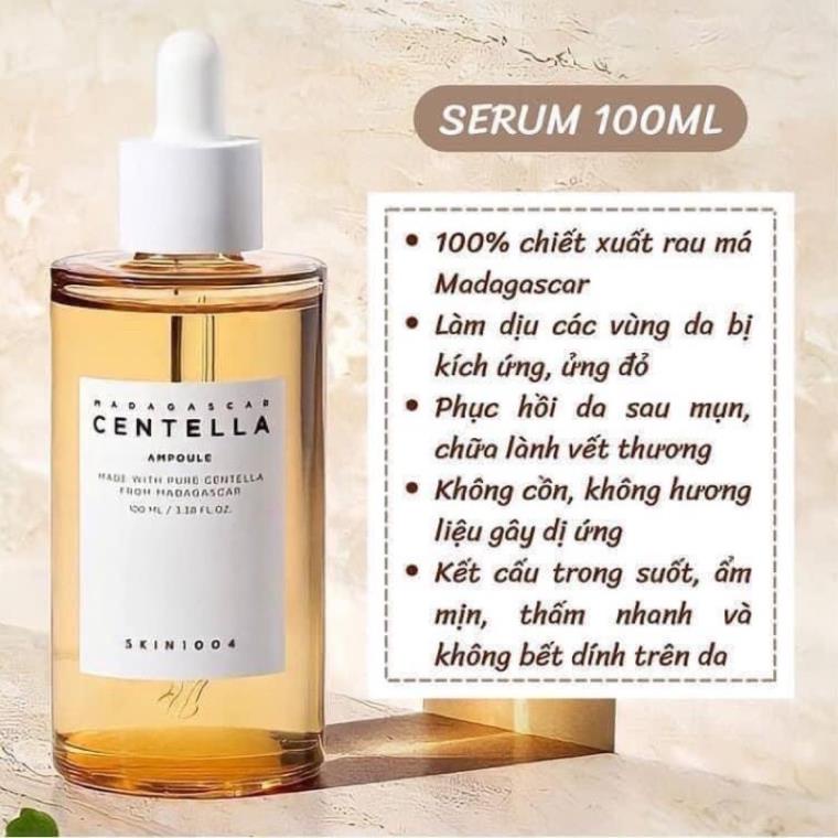 Sale nghỉ bán - Serum rau má CENTELLA giảm mụn dưỡng trắng da, Tinh chất rau má có video