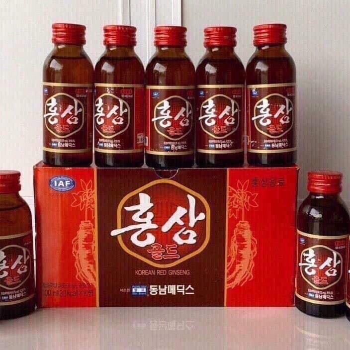 Nước hồng sâm chai Hàn Quốc, sản phẩm giúp gia tăng hồng cầu cho làn da hồng hào, bồi bổ sức khỏe, thanh nhiệt, tăng cường sinh lực