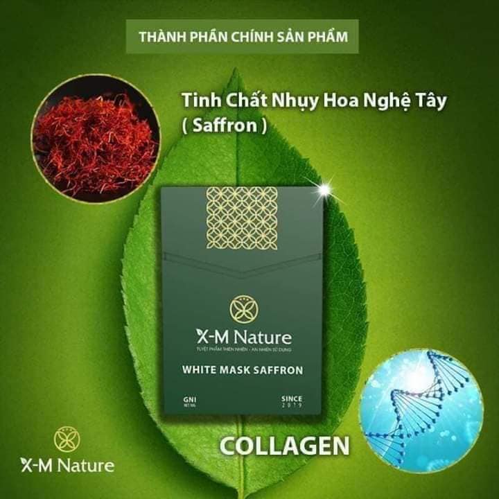 Mặt nạ cấy trắng nâng cơ X-M Nature căng bóng, an toàn cho mọi loại da - Na Na shop