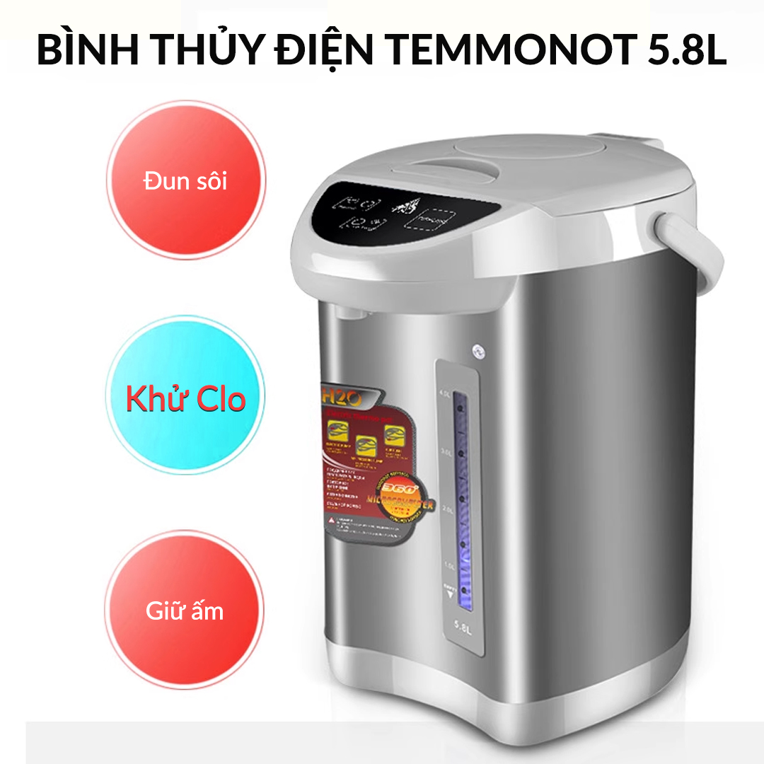 Bình thủy điện máy nước nóng lạnh để bàn Venko công suất 2200W dung tích 5.8L nóng nhanh tiết kiệm điện bảo hành 12 tháng