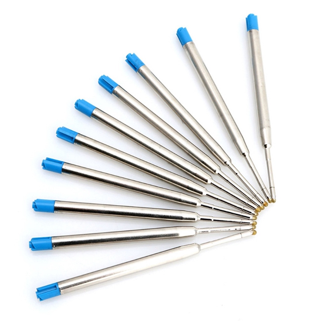 Com bo 10 ruột bút gồm ruột bút bi, ruột bút ký cho các dòng bút Parker, Picasso, Montblanc, Trơn mượt chất lượng cao