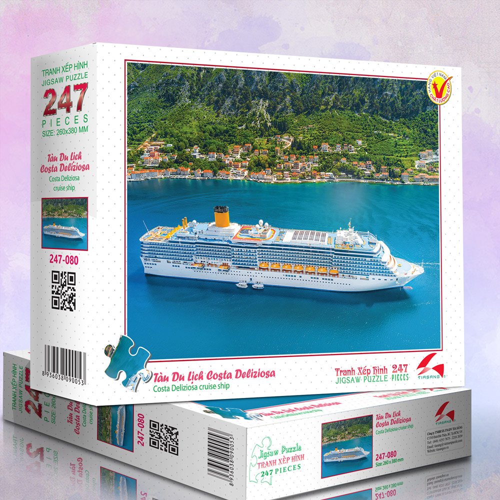 Tranh xếp hình 247 mảnh -  Tàu du lịch Costa Delizios