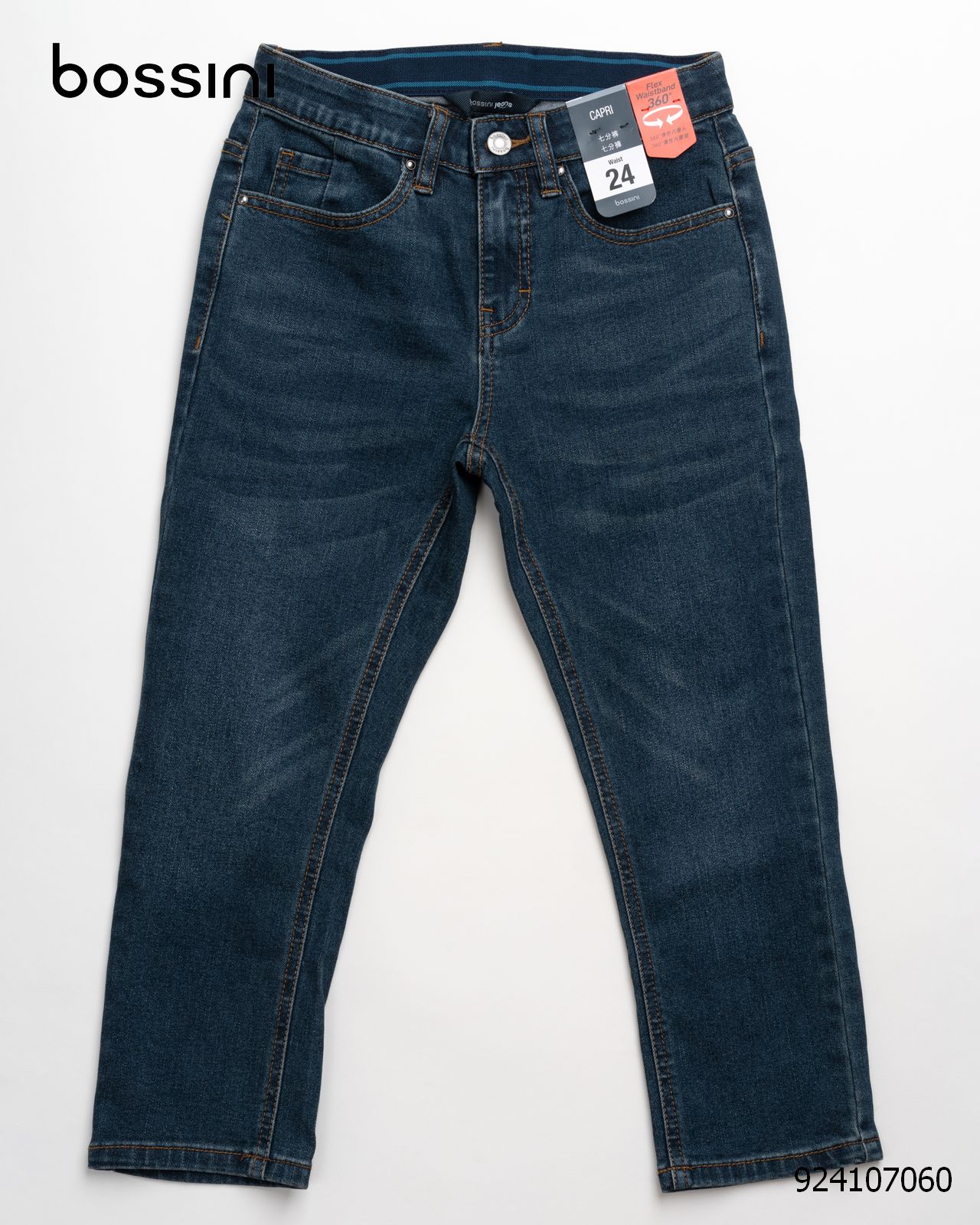 Quần jean dài nữ form capri bossini 924107060