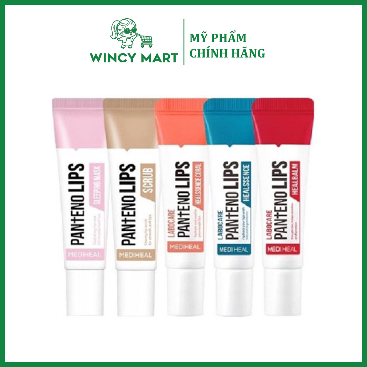 Son dưỡng môi mediheal hỗ trợ giảm thâm môi 10ml - wincy mart
