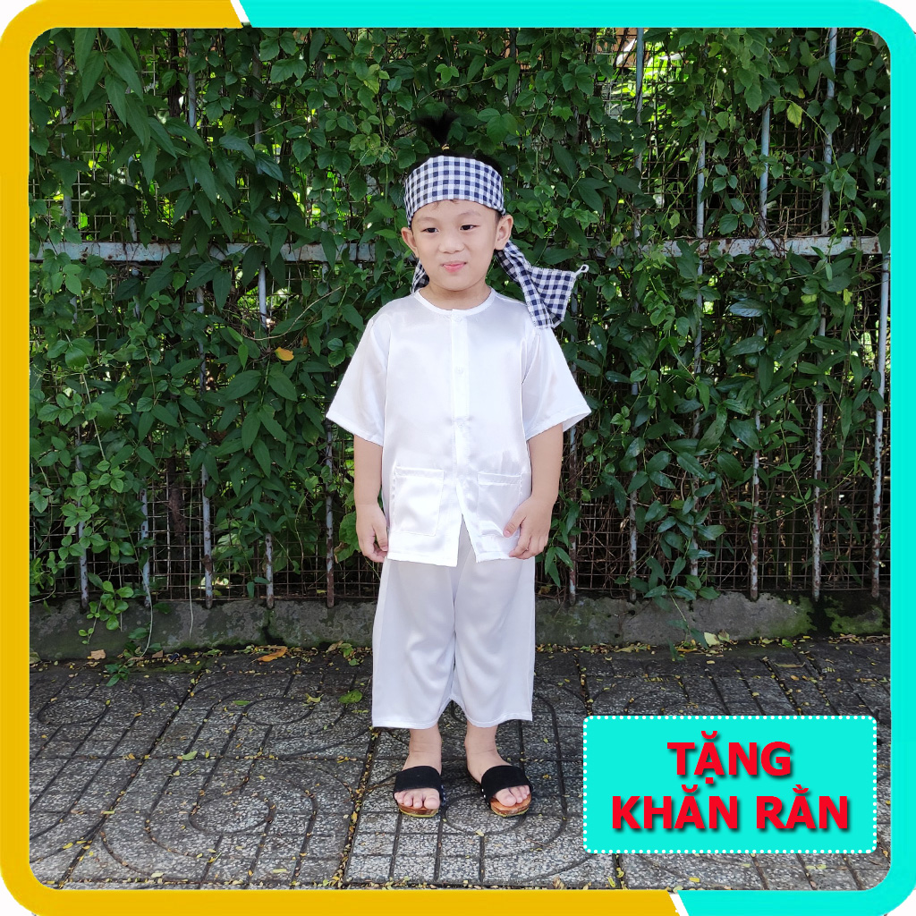 Áo Bà Ba Cho Bé Trai Và Gái Từ 1-8 Tuổi, Set Nguyên Bộ Quần+ Áo, Nhiều Màu Lựa Chọn