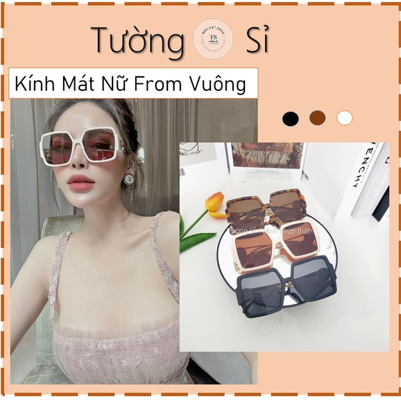 Kính mát nữ from vuông bản lớn sang chảnh