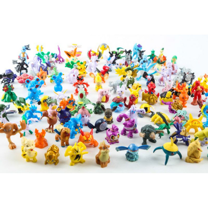 Bộ 144 nhân vật Pokemon đồ chơi mô hình figure dễ thương cao 3cm