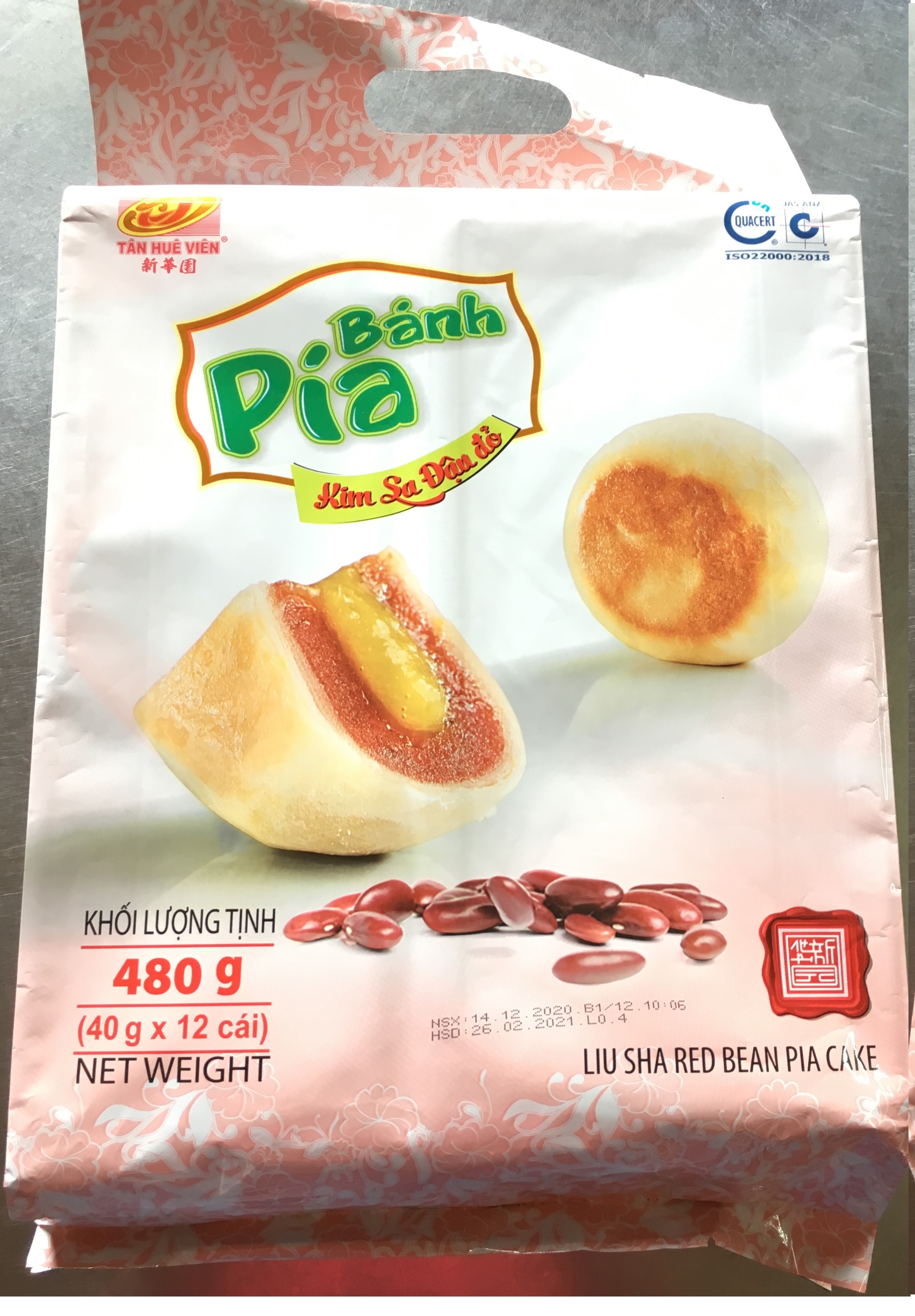 Bánh pía kim sa đậu đỏ