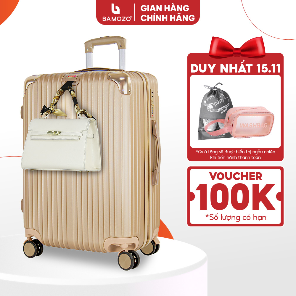 Vali du lịch bamozo 8809 28 inch vali kéo nhựa cao cấp bảo hành 5 năm, 1 đổi 1 trong 30 ngày