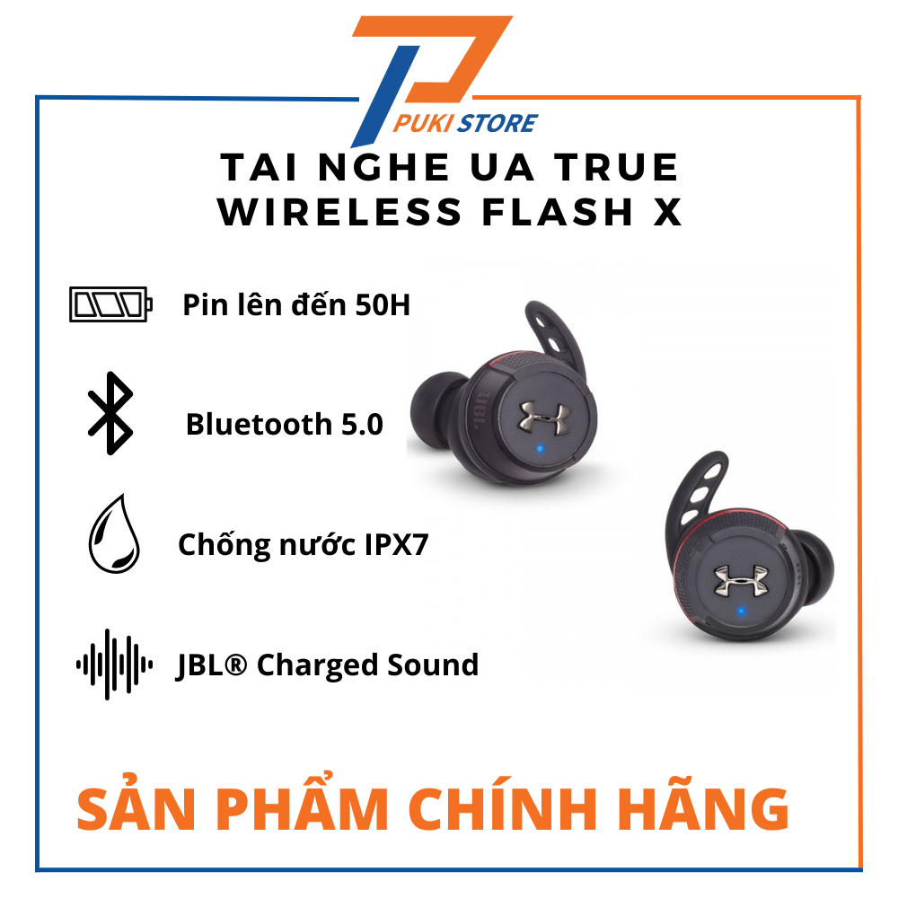 Tai nghe UA True Wireless Flash X - Tai nghe JBL True Wireless Flash X | Hàng Chính Hãng |