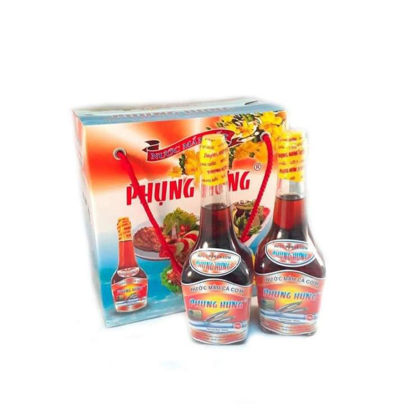 Combo 6 chai nước mắm truyền thống Phú Quốc Phụng Hưng