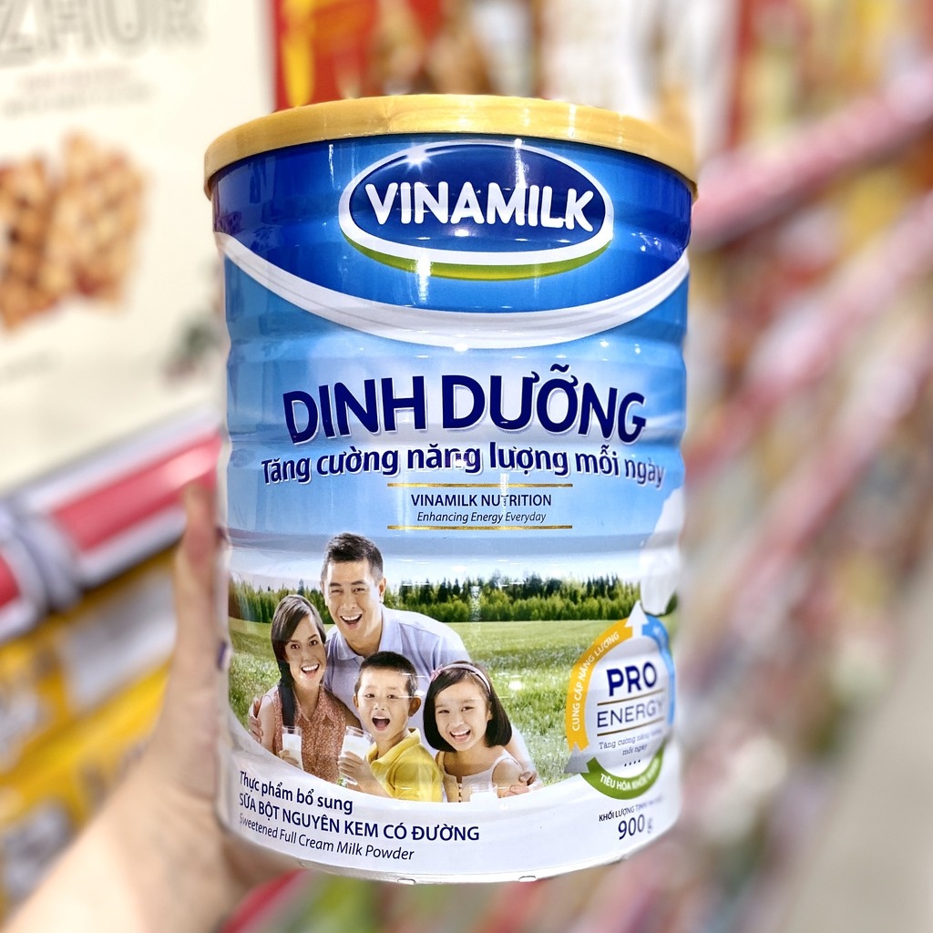 Sữa Bột Nguyên Kem Có Đường Vinamilk Dinh Dưỡng - Hộp Thiếc 900g