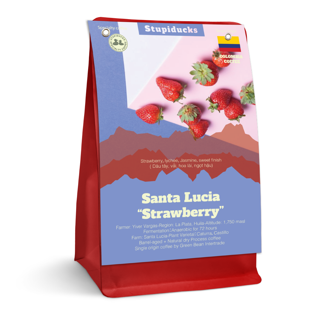 Cà Phê Đặc Sản Colombia Finca Santa Lucia Barrel-aged Strawberry