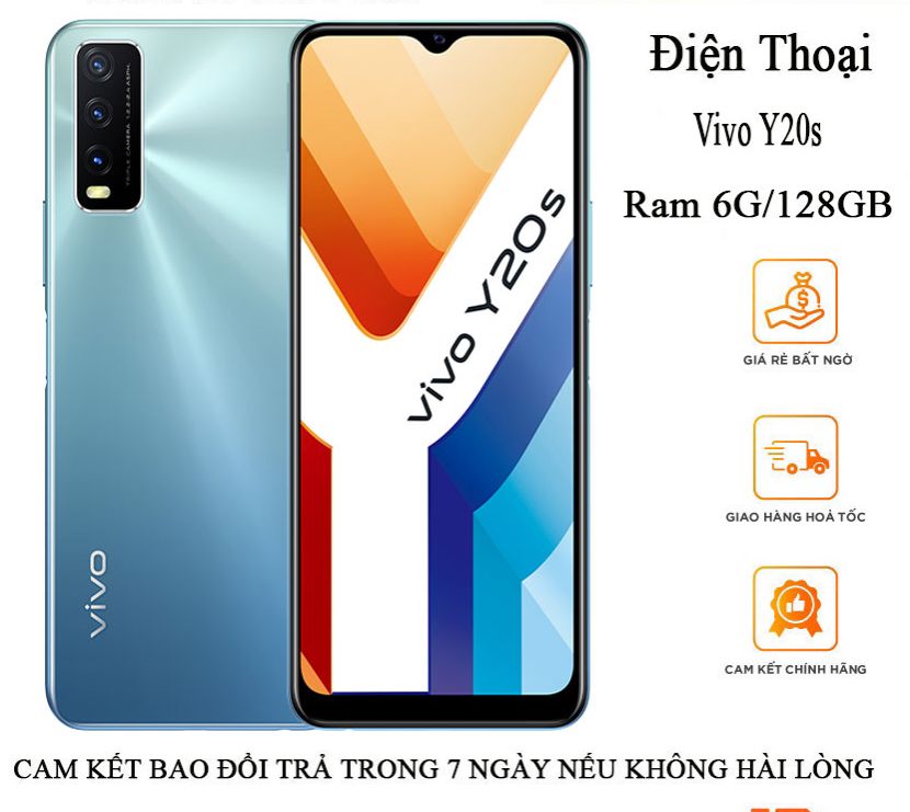 Điện thoại vivo y20s ram 6gb/128gb máy chính hãng