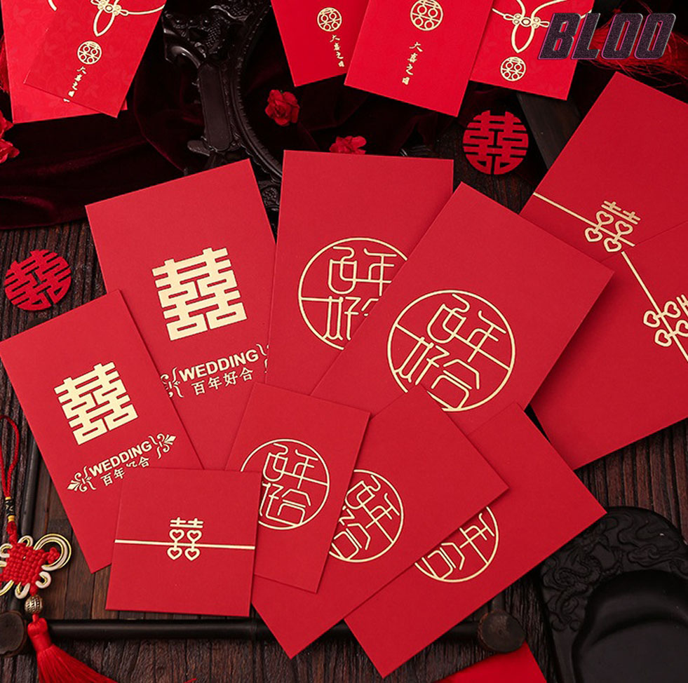 Bộ 10 Phong Bao Lì Xì Trao Duyên Đám Cưới Cao Cấp