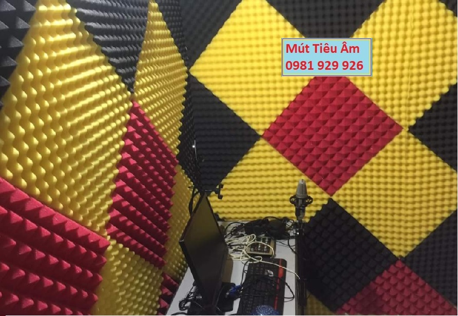 10 TẤM MÚT TIÊU ÂM.CÁCH ÂM HÌNH TRỨNG( TẶNG KEO DÁN) .Kích cỡ 1 tấm 50*50cm dày 3cm